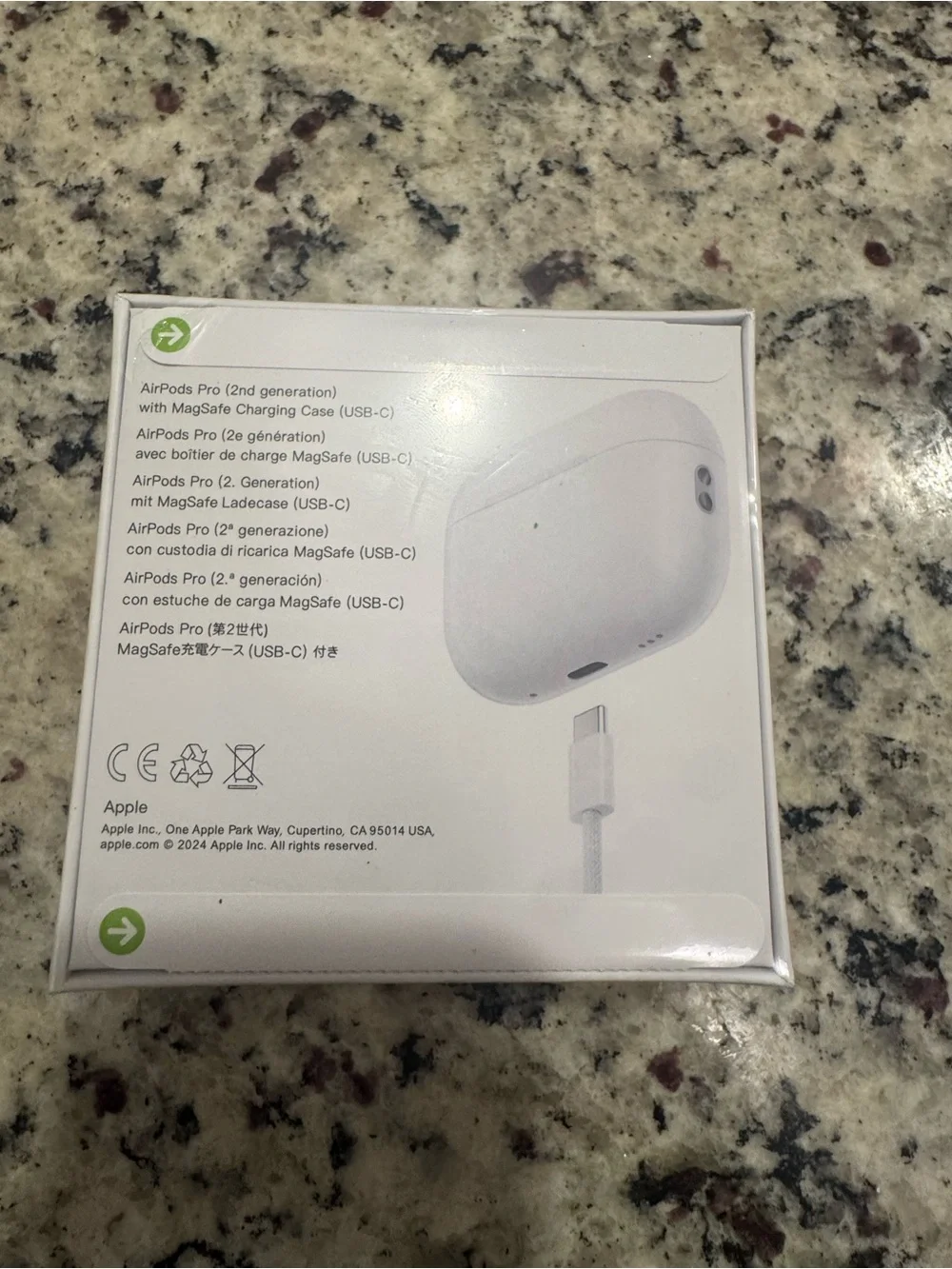 Apple AirPods Pro 2nd Gen- White Wireless Earbuds with Charging Case